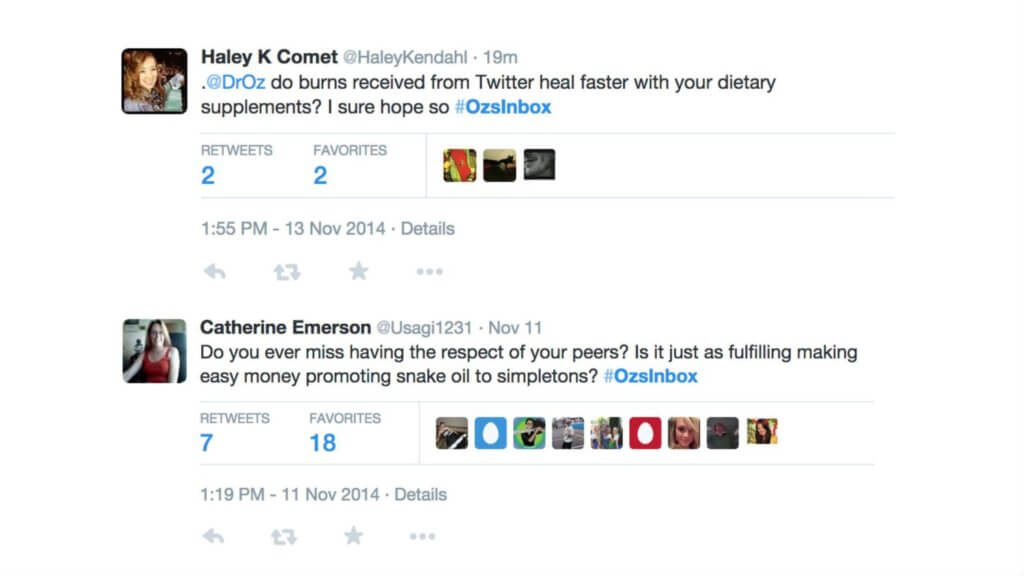 ozsinbox hashtag fails