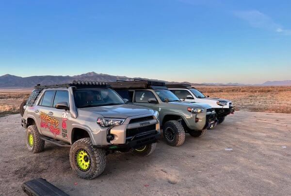 A fleet of Toyota 4Runners